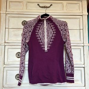 Athletes purple sweater